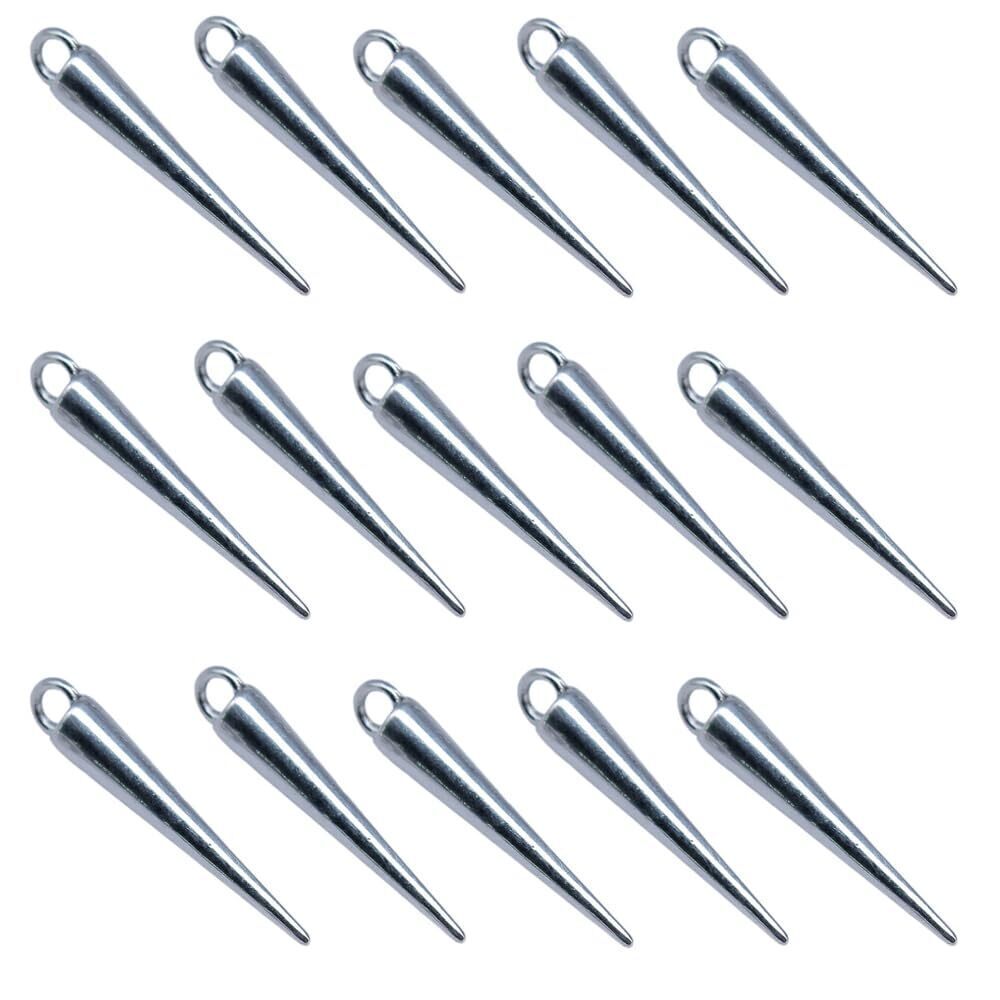 4679 100Pcs Spike Shape Beads Charms Pendants for DIY Jewelry Necklace